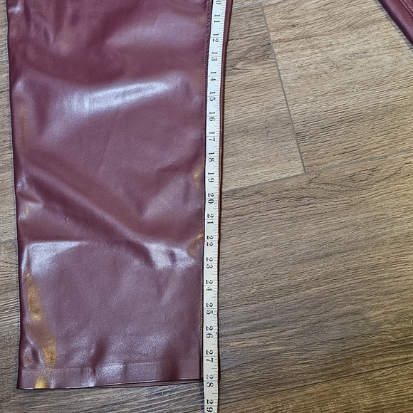 Joie Limited Edition Faux Burgundy Sz 18 Pants Straight Leg Pockets - Picture 13 of 13